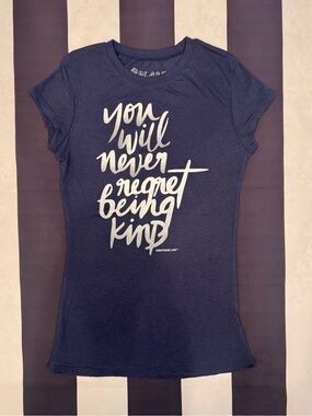 Splash Navy Blue Short Sleeve Tee with White Script